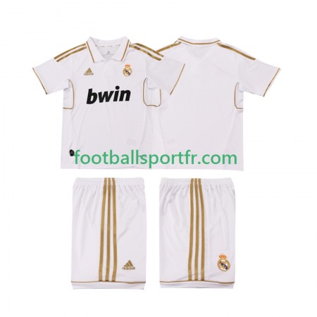 Tenue Real Madrid 2011 2012 Retro Enfant Domicile Maillot de Foot